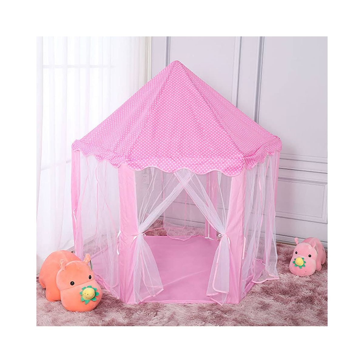 Carpa en forma de castillo de princesa